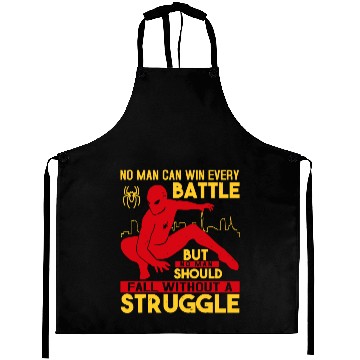 Discover No man can win every battle Aprons
