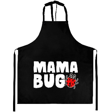 Discover Mama Bug Cute Gift for Ladybug Moms women Aprons