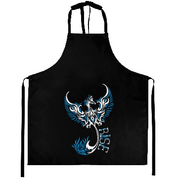 Discover PHOENIX Tattoo/Tribal art - White and Blue,, Aprons