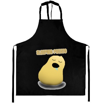 Discover Sleeping potato, cute sleepyhead potato Aprons