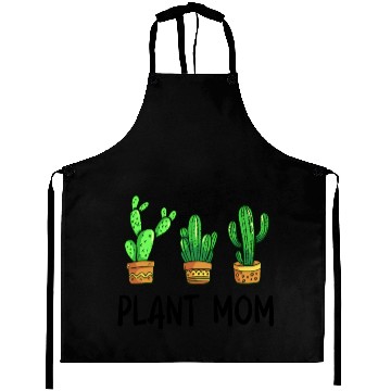 Discover Plant Mom Funny Cactus Succulent Aprons