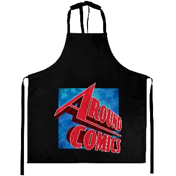 Discover Around Comics 3D ExplodingLogo Aprons
