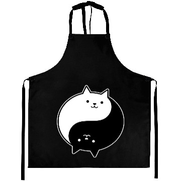 Discover Ying Yang Cat Aprons