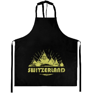 Discover Swiss Mountains And Alps Switzerland Aprons