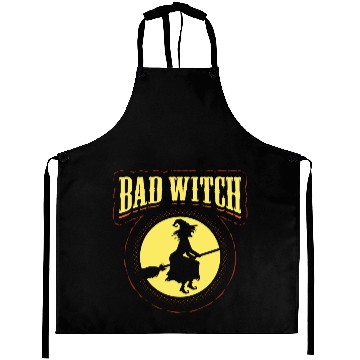 Discover Bad Witch Funny Halloween Aprons