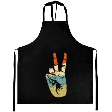 Discover Peace Hand Design Aprons