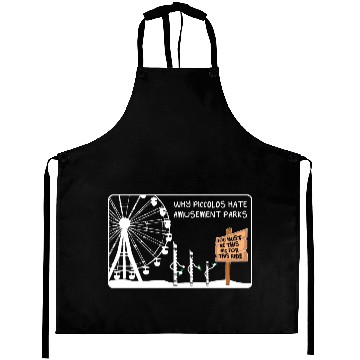 Discover Piccolo Funny Flute Player Gift Aprons