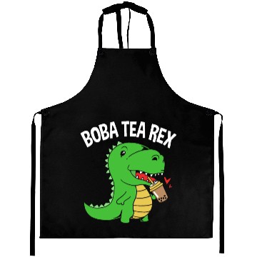 Discover Bubble Tea Dinosaur Boba Tea Rex Aprons