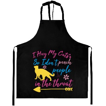 Discover cat owner funny saying Aprons