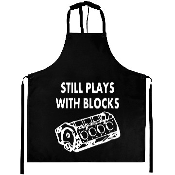 Discover Still Play with Blocks V8 Engine Muscle Car Racing Aprons