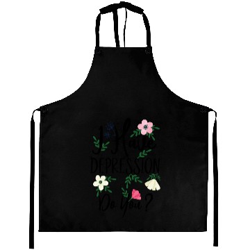 Discover I Have Depression Slightly Wrong Spring Floral Aprons