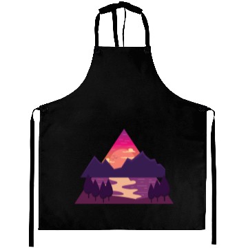 Discover Purple Triangle Aprons