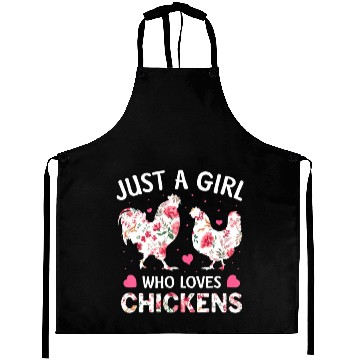 Discover Just a Girl Who Loves Chickens Aprons