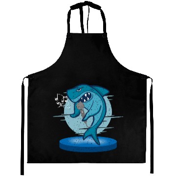 Discover Shark Singing On Stage With Microphone for Shark Aprons