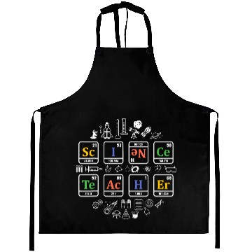 Discover Science teacher periodic table chemistry elements Aprons