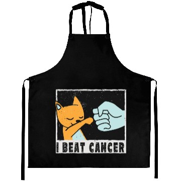 Discover cut little Cat Cancer Survivor I Beat Cancer Aprons