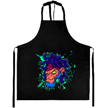 Discover monkey gorilla face design Aprons