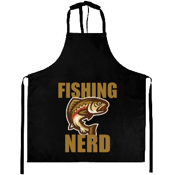 Discover Fishing Nerd Angel Nerd Trout Aprons