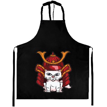 Discover Samurai Cat Aprons