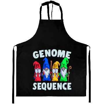 Discover Genome Sequence Funny Gnome Biology Science Pun Aprons