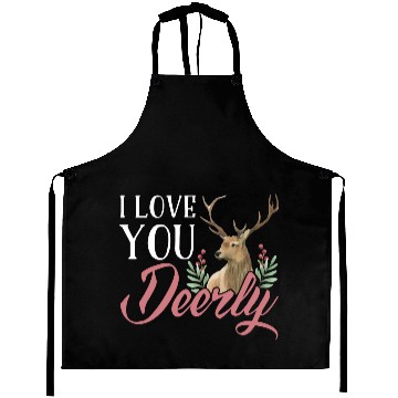 Discover Cute Deer Romantic Quote Couple Aprons