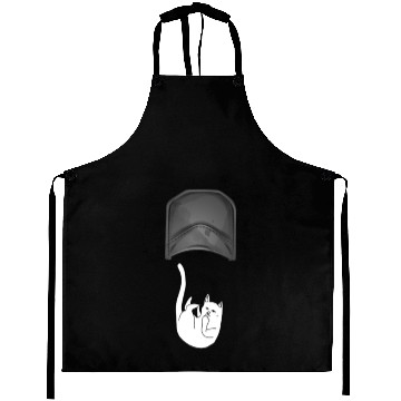 Discover Cat Pocket Middle Finger Up Aprons