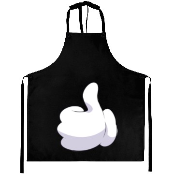 Discover Mickey Hand Thumb up cartoon Aprons