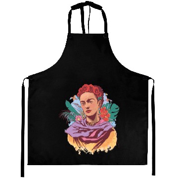 Discover FRIDA KAHLO COLOR PORTRAIT Aprons