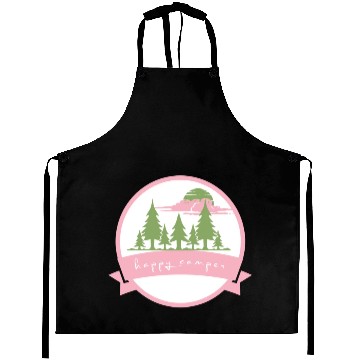 Discover Pink Happy Camper Aprons