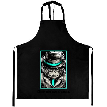 Discover Cool chimpanzee gangster monkey Aprons for