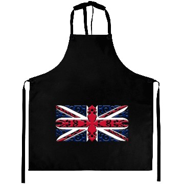 Discover Union Jack British Flag Ornamental Style Aprons