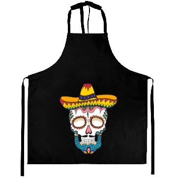 Discover Skull death hipster gothic bones Aprons