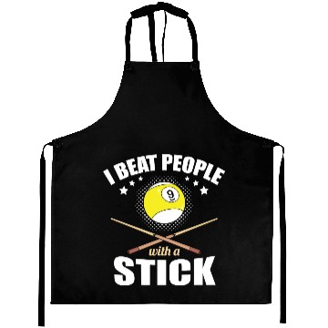 Discover 9 Ball Pool Player I Beat People with a Stick Aprons