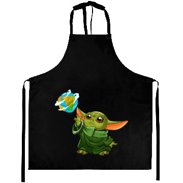 Discover Grogu "mandalorian" in green Aprons