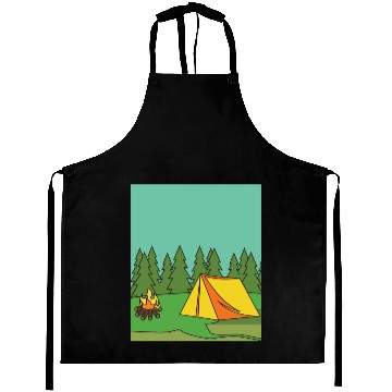 Discover Camping Nature Vintage Aprons