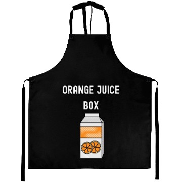Discover Orange Juice Box Aprons