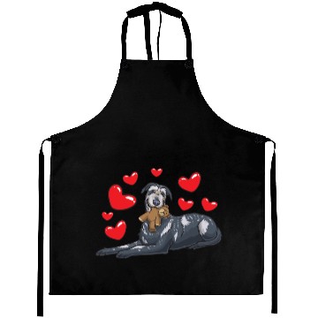 Discover Irish Wolfhound Dog With Stuffed Animal Aprons