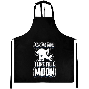 Discover wolf moon Werewolf Aprons