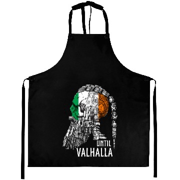 Discover Until Valhalla, Vikings, Viking irish Flag Aprons