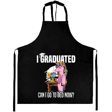 Discover High School Diploma Unicorn Middle School Aprons