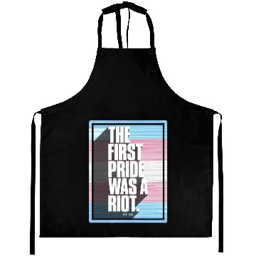 Discover The First Pride Was A Riot Trans Pride Flag Aprons