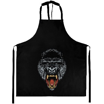 Discover Gorilla Face Silverback Gorilla Aprons