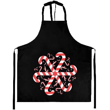 Discover Candy Cane Gift Snowflake Candy Cane Christmas Aprons