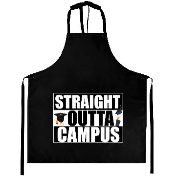 Discover Straight Outta Campus Graduation Aprons