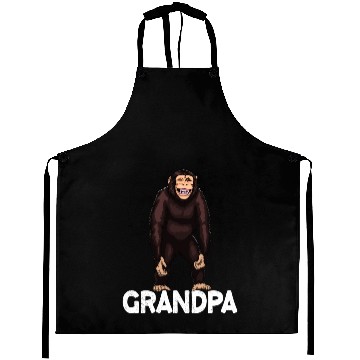 Discover Monkey Grandpa Chimpanzee Aprons