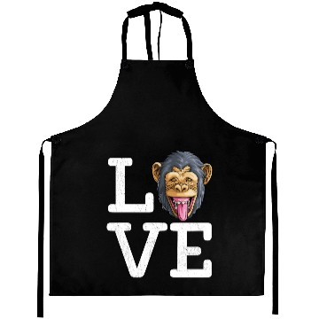 Discover Monkey Love Chimpanzee Aprons