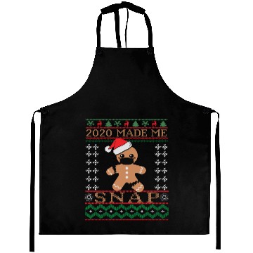 Discover 2020 Made Me Snap Gingerbread Man Oh Snap Funny Ch Aprons