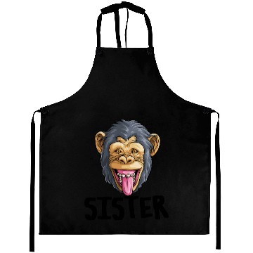 Discover Monkey Sister Chimpanzee Aprons