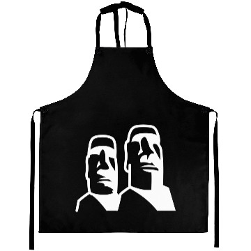 Discover Moai Statues Easter Island Heads Polynesia White b Aprons