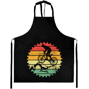 Discover Mountain bike retro gift for mountain biker Aprons